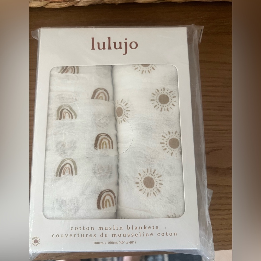 Brand New - Lulujo Swaddle 2 Pack